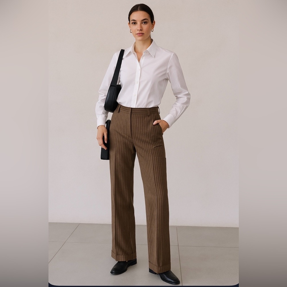Emma James Autumn Journey Stretch Tan Pants Wmn Size 12 NWT